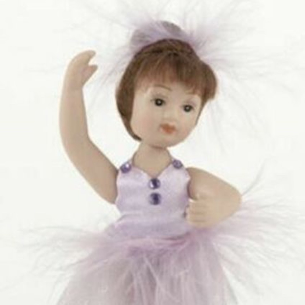 All  Porcelain Posable  Ballerina Ballet Jointed Doll Miniature 4.5" NIB - Picture 2 of 2